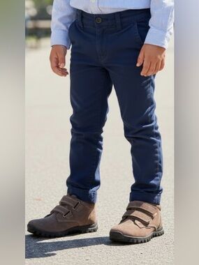 Primigi Kids Tan Made in Italy suede Velcro closure boots size 3